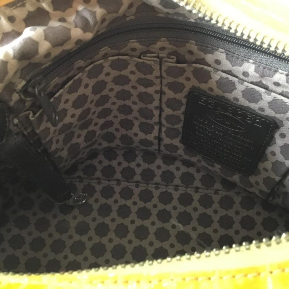 Brighton Yellow Shoulder Bag with Front Zipper Pockets - Picture 3 of 12